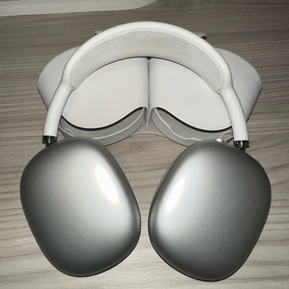 white Apple AirPod Maxs